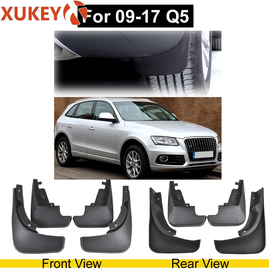 Оригинальные XUKEY Автомобильные Брызговики для Audi Q3 Q5 FY Q7 S-Line SQ5 Брызговики крыло брызговиков Передние Задние - Цвет: For Audi Q5 09-17