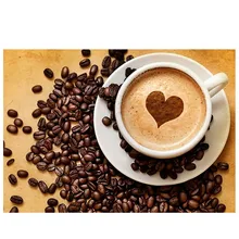 5D алмазная вышивка кофе Алмазная вышивка мультфильм картина полный горный хрусталь мозаика вышивка крестиком Набор Детские ремесла на заказ фото