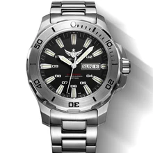 YELANG V5.1 KELPY mens Diving 300m Waterproof T100 Tritium Dual Calender Automatic Mechanical Wrist watch with ETA 2836 Movement