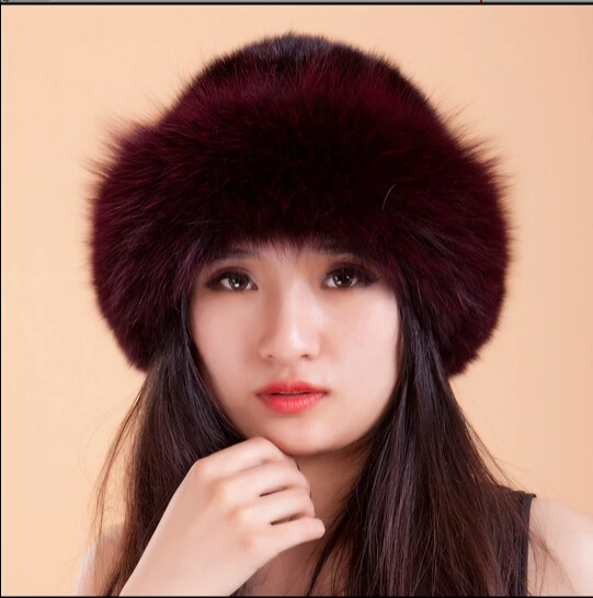 

Free Shipping New Fashion Real Genuine Mink Fur Hat Cap Nature Mink Fur Hat Fashion Women Headgear