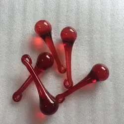 100 шт. 16x60 мм красный люстра капля хрустальные призмы кулоны для люстр подвески