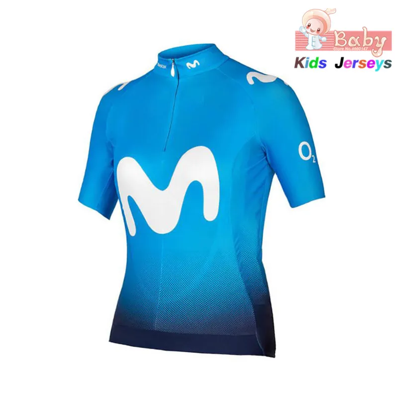 2019 Movistar Pro Team дети с короткими рукавами Джерси для велоспорта Ciclismo велосипедный Костюм MTB велосипедный Джерси форма велосипедная одежда