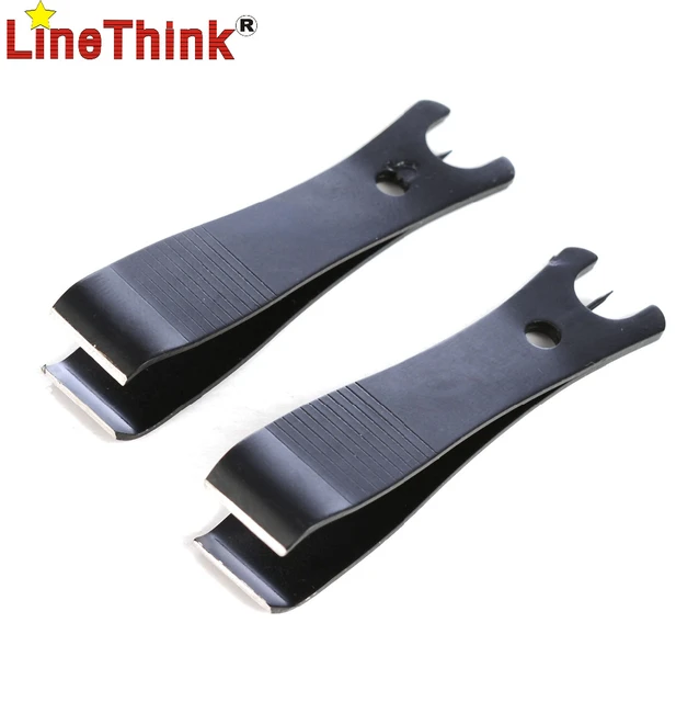 2PCS/LOT Black Stainless Steel Fishing Line Cutter Line Clipper