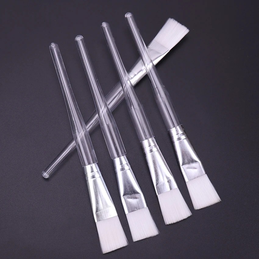 

New Clear Plastic Handle Facial Face Mask Mixing Soft Foundation Brush Makeup Beauty Tool Cosmetic Brush