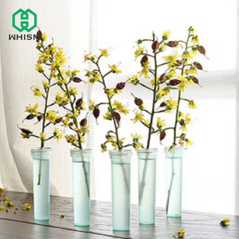 

WHISM Flower Nutrition Tube 25PCS Plastic Floral Water Tube With Cap Fresh Flower Water Container For Wedding Event Arts Crafts