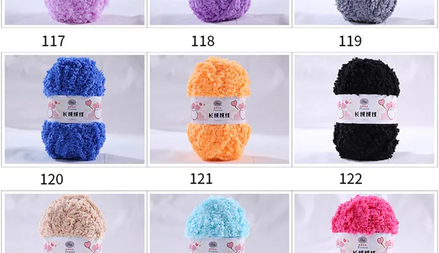 50g/ball Dyed Coral Fleece Soft Baby Yarn Polyester Craft for Hand Knitting  Crochet Towel Carpet Thread QW055 - AliExpress