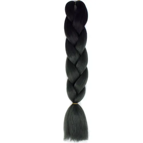 FALEMEI синтетические жгуты для вплетания волос Омбре яки объемное крупное плетение волос 100 г/упак. 5-6 пачек может наполнять голову 24 дюйма 60 цветов - Цвет: #35