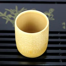 100 шт ручной работы из натурального бамбука чайная чашка в японском стиле пивные молочные чашки зеленые экологически чистые поделки для путешествий WB7