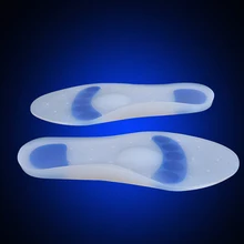 1Pair Silicon Gel Heel Cushion Insoles Soles Relieve Foot Pain Protectors Spur Support Shoe Pad Feet Care Inserts Health Z0245