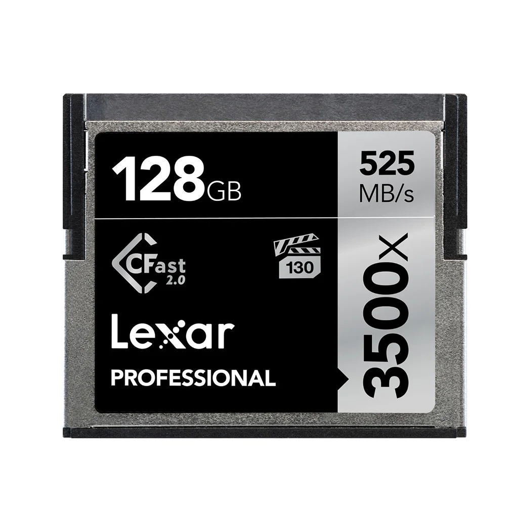 Оригинальный Lexar натуральная Lexar, Cfast 2,0 карта, 64 ГБ 32 ГБ 128 ГБ 256 ГБ 512 ГБ 3500X, 525 м/с professional камера, камера карта памяти