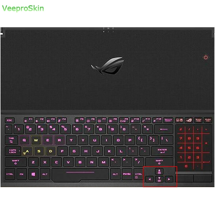 Силиконовый чехол для клавиатуры ноутбука ASUS ROG Zephyrus S GX501GI GX501GS GX501 asus GX531 GX531GS 15 6
