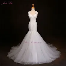 ФОТО Liyuke Real Images Elegant Wedding Dresses  Sweetheart Beading Crystals Appliques Mermaid Vestido De Noiva Custom 