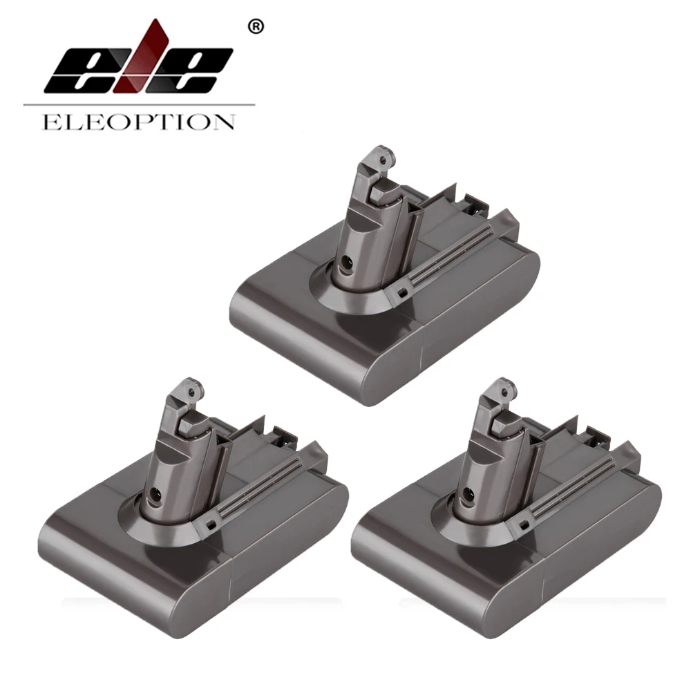 

ELEOPTION 3PCS 21.6V 2200mAh Li-ion Battery Replacement for Dyson Battery DC58 DC59 DC61 DC62 Vacuum Cleaner 965874-02