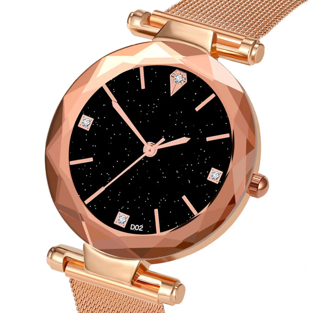 

Fashion Women Casual Watch Luxury Analog Quartz Starry Sky Wristwatch