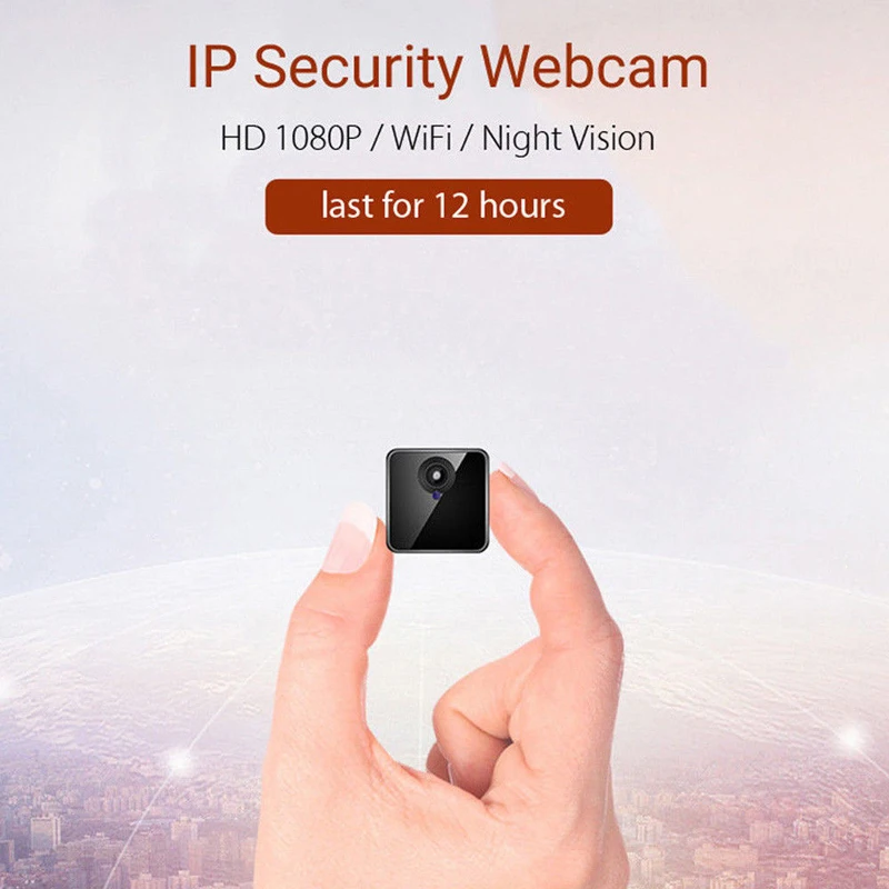

IP camera 8-12H battery Portable Camera P2P Wireless WiFi Video Recorder for iPhone iPad Android APP Remote View