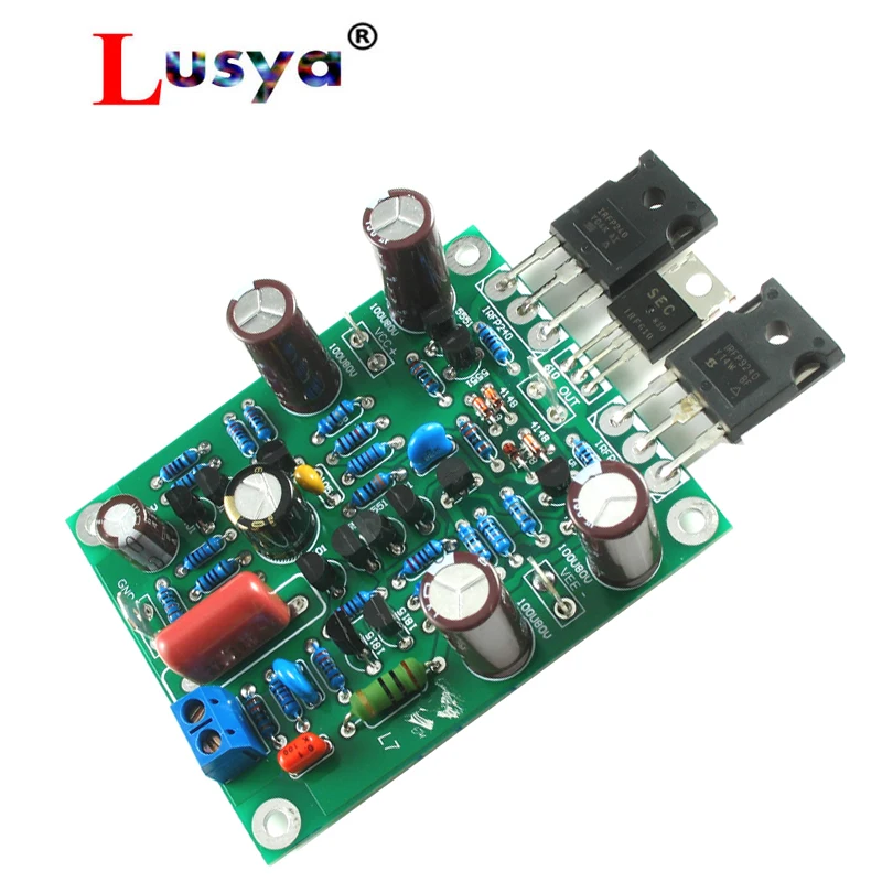 2 шт. L7 класс AB MOSFET IRFP240 IRFP9240 двухканальный 300 вт до 350WX2 HIFI аудио усилитель мощности DIY KIT и готовая плата