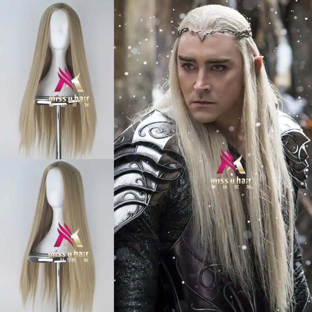 New Movie Hobbit Thranduil The Lord Of The Rings Cosplay Wig King