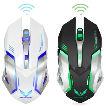 

Wireless Mouse Bluetooth Rechargeable Led Light Wireless Gaming Mouse Creative Mouse For Notebook Gaming Computer 2.4Ghz F1