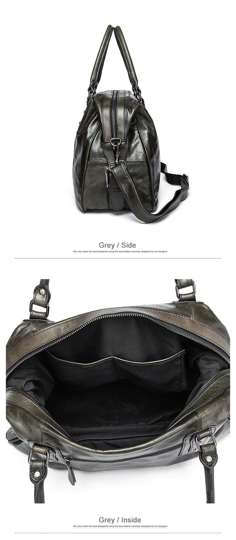 4 cowhide travel bag men