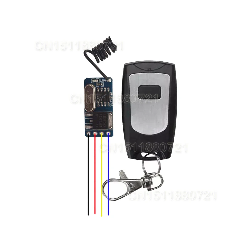 

Door Access Electric Control Lock Mini Remote Control Switch 3V3.7V4.5V5V6V7.4V9V12V Lithium Battery Remote Switch M T L 315/433