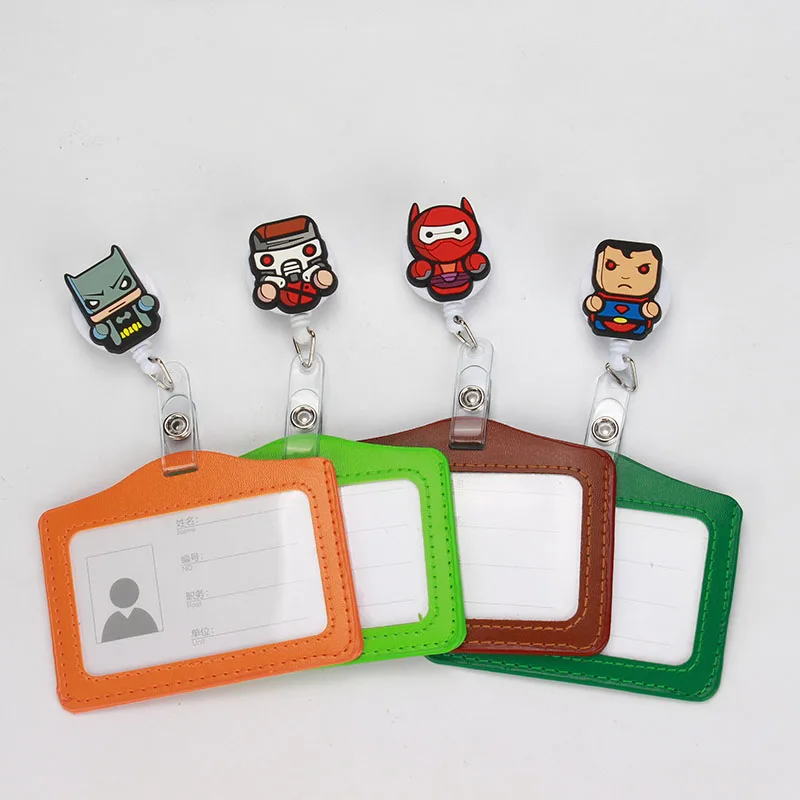 Cartoon Horizontal ID Badge Reel Case Cartoon Nurse Candy