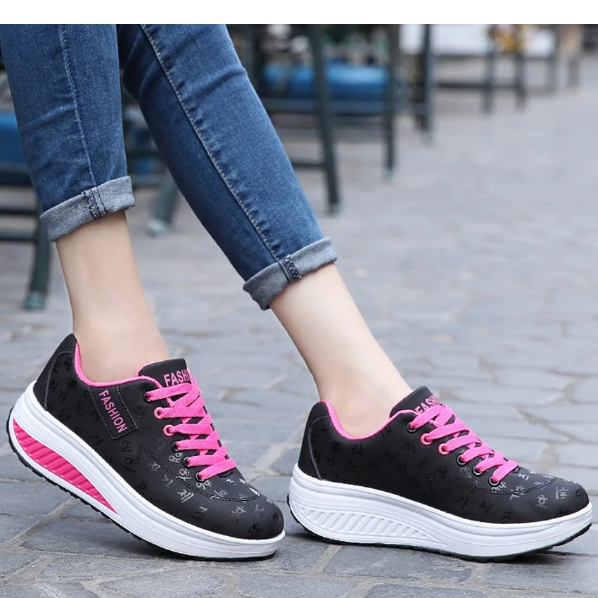 Дышащая Брендовая обувь для бега; женские ультралегкие кроссовки на платформе для девочек; женская обувь для похудения; кроссовки для бега; женская обувь