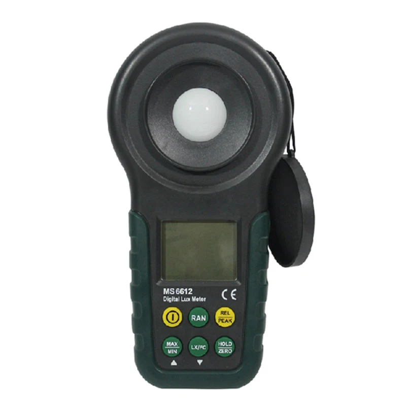 

Digital Multi-function Luxmeter MS6612 High Accuracy 200,000 Lux Light Meter Test Spectra Auto Range New
