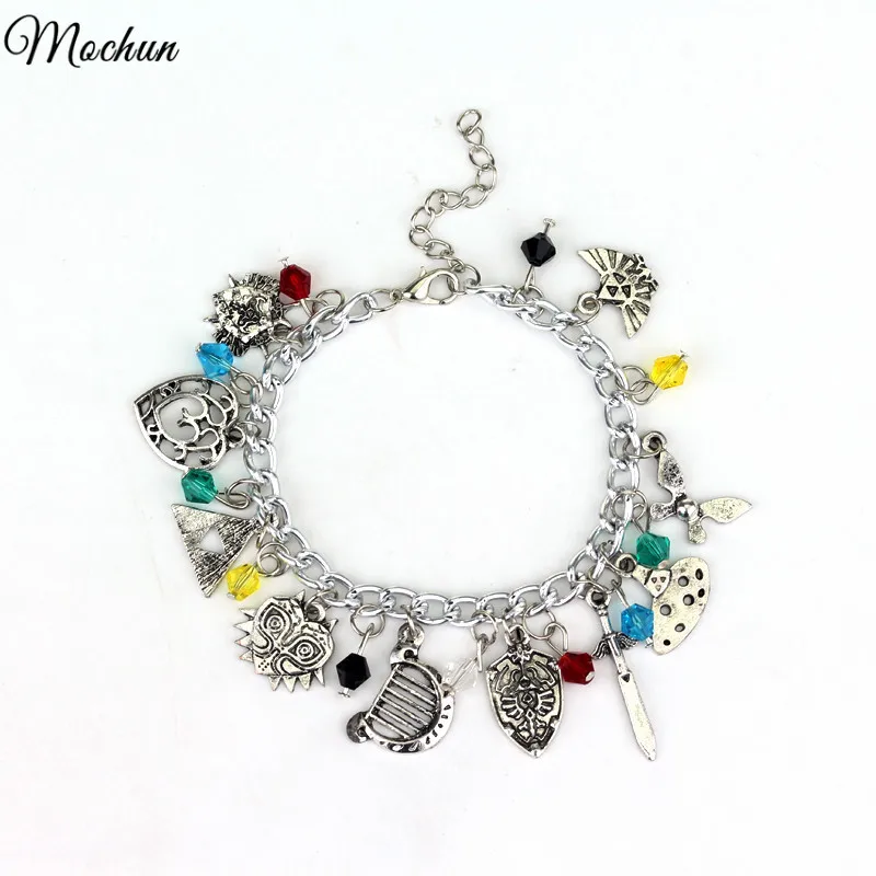 

MQCHUN The Legend Of Zelda Charm Bracelet Gifts For Fashionable Men And Women Movie Jewelry Support Drop Shipping