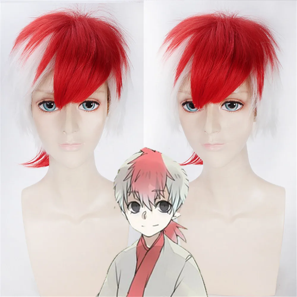 30cm Hoozuki No Reitetsu Short Cosplay Wig For Men Halloween