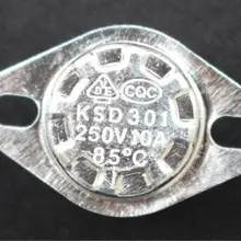 KSD301 вода Запчасти термостат Контроль температуры переключатель 85C градусов 250 В 10A