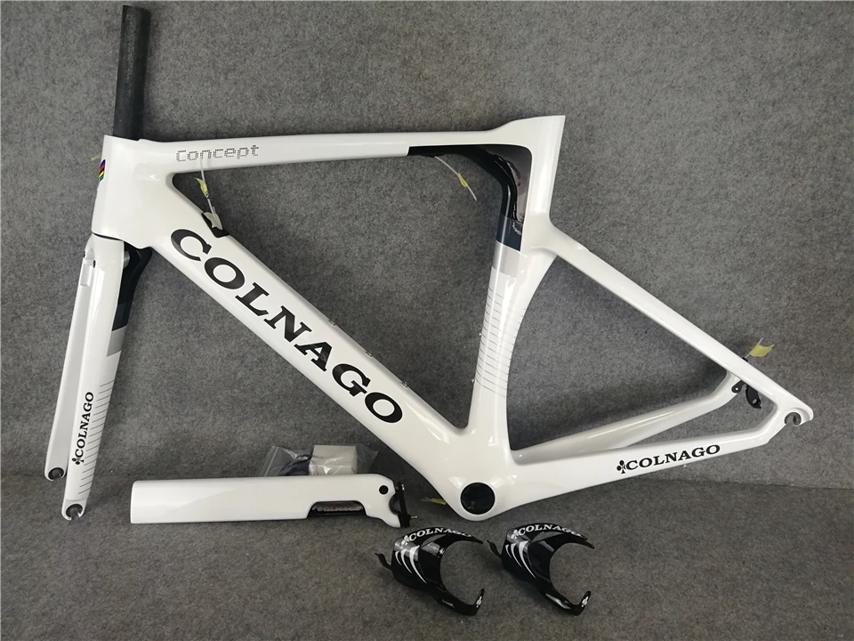 Top Colnago Carbon Road Frame White Concept Bike Frameset carbon road Road racing bicycle frame 5