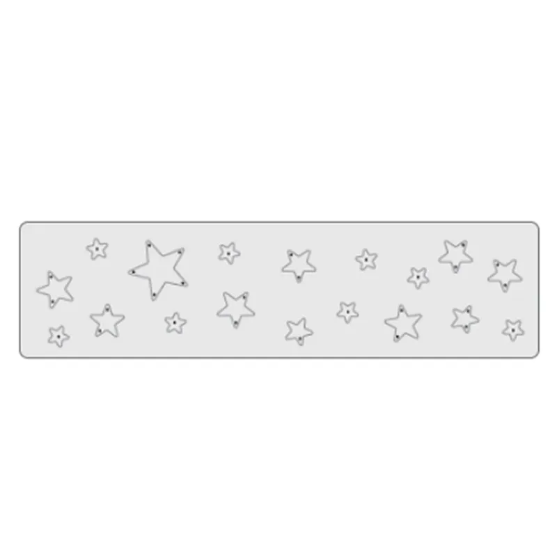 

Naifumodo Star Strip Border Metal Cutting Dies Scrapbooking for Card Making Album Decorative Embossing Stencil 2019 New Dies