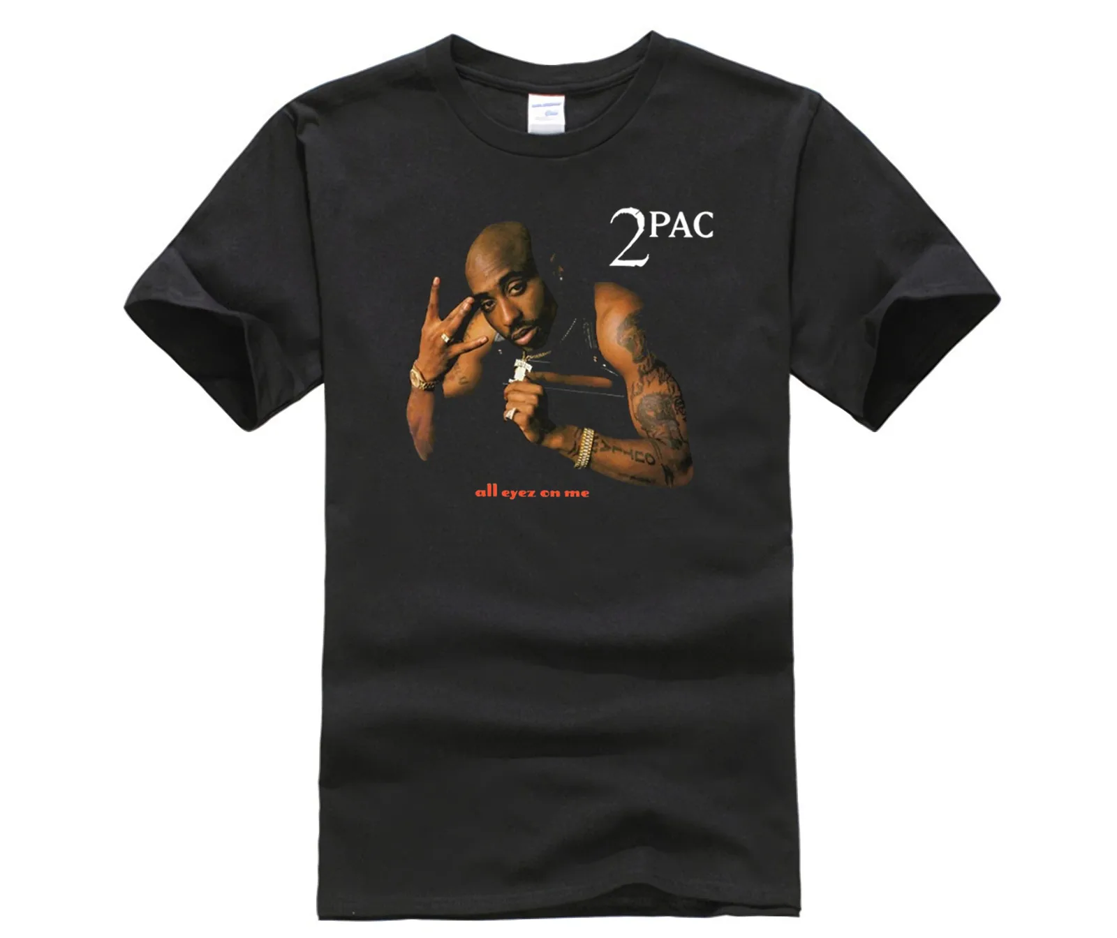 

Phiking MEN T SHIRT Tupac All Eyez On Me T-Shirt Men and Women 2PAC Hip Hop Rap Tee big Size S-XXXL