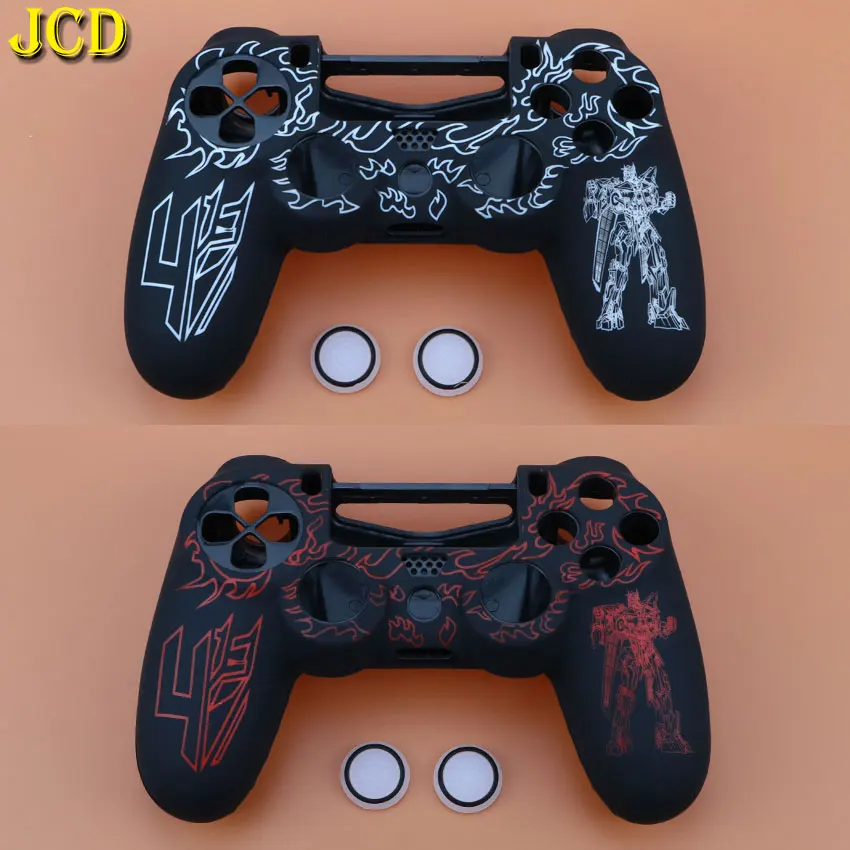 JCD 1 шт Противоскользящий силиконовый чехол для sony playstation 4 для PS4 Dualshock 4 контроллер+ 2 ручки для большого пальца