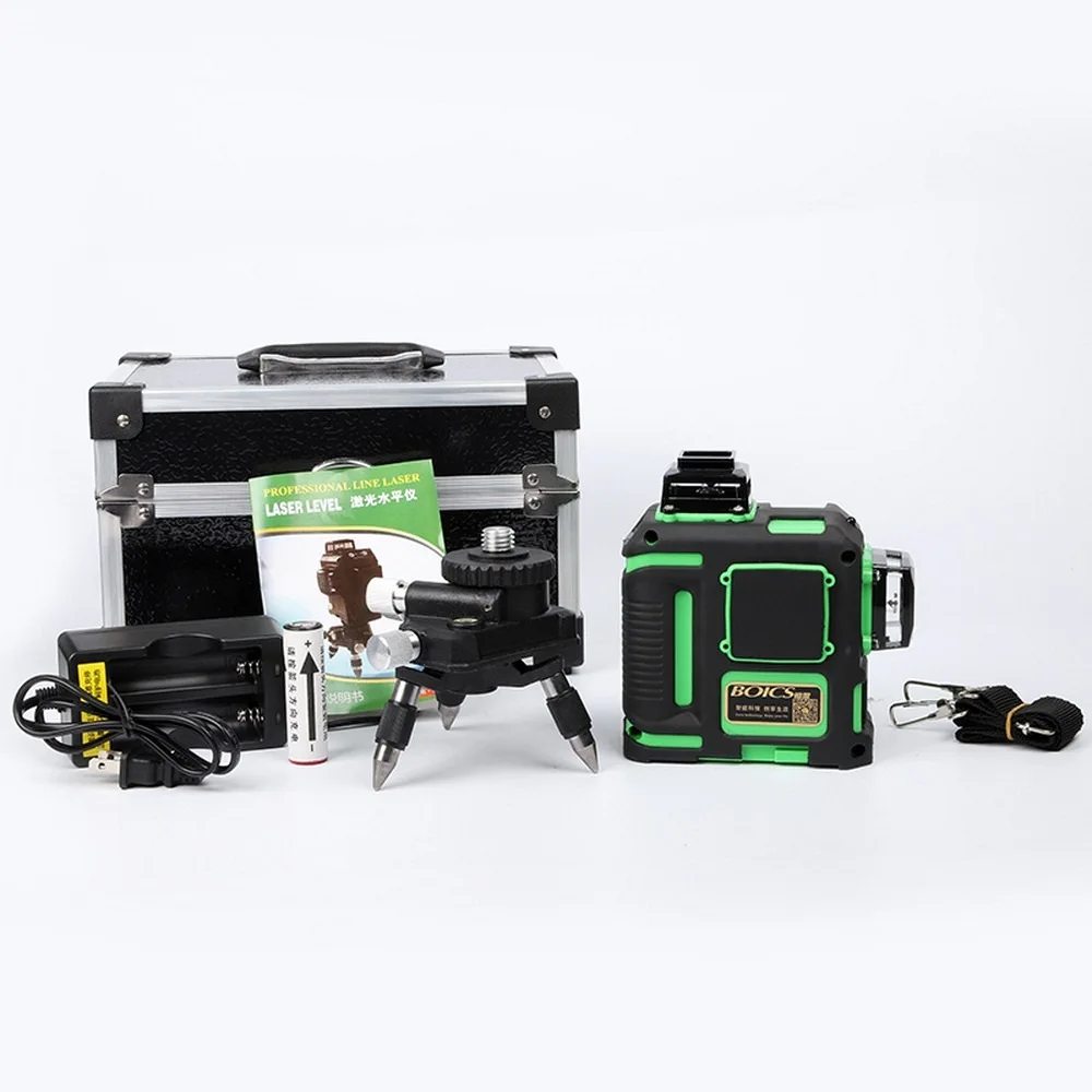

12 Lines Laser Level 3d 360 Green Beam Super Powerful Laser Horizontal and Vertical Cross Automatic Self-Leveling Nivel Laser