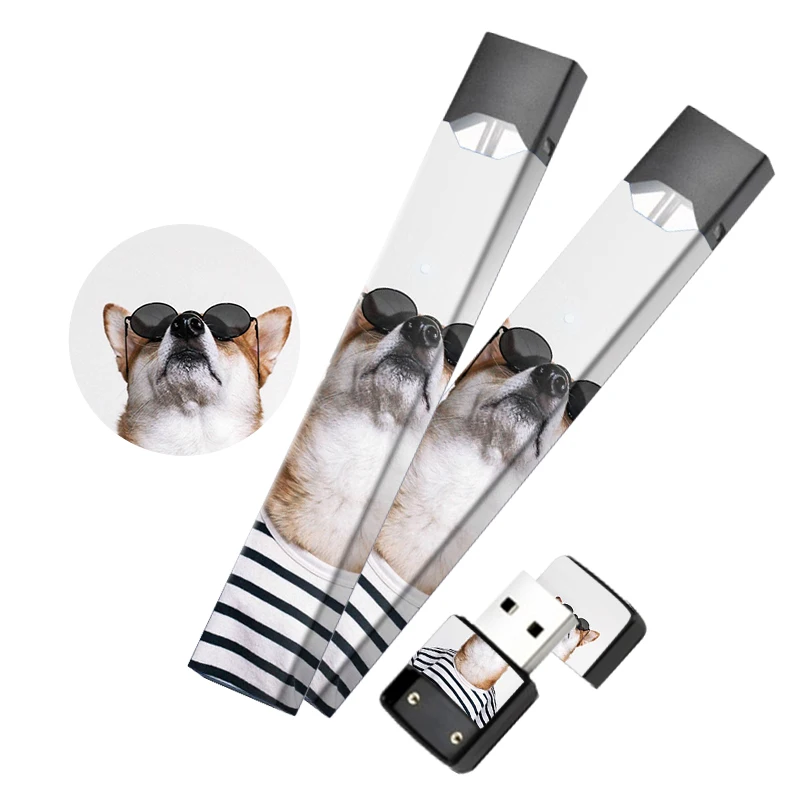 SHIODOKI 2 шт Juul наклейка для кожи для Pax JUUL технология 2.5D ультратонкая Защитная Наклейка для JUUL обертывания чехлы-животные 2