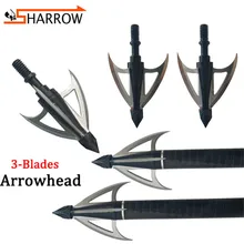 12/24/50 шт 100 зерна 3-лезвия наконечник 8/32 нить Гран(для углерода/стекловолокна стрелка практика стрельбы Принадлежности для охоты