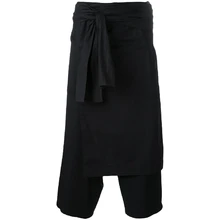 27-44 Для мужчин одежда GD стилист моды дефиле свободные Сращивание Culotte Штаны Большие размеры костюмы