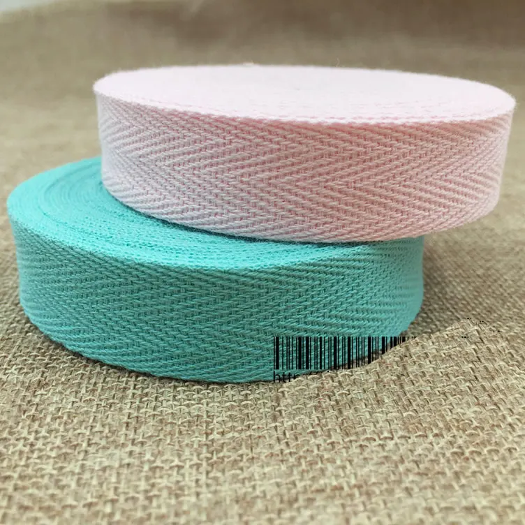 

Hot Sale!!! 45M/lot 20mm COLOR herringbone/ twill cotton tape/Cotton webbing/Bias binding tape rzd004