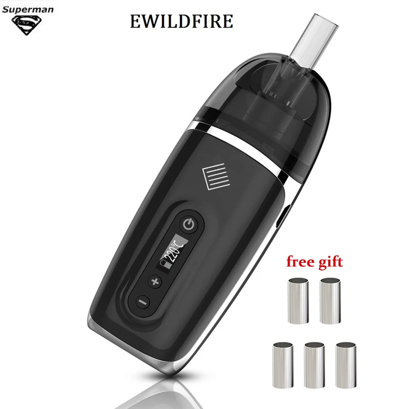 

Original EWILDFIRE Dry Herb Vaporizer Vape Kit Electronic Cigarette Built-in 2200mah Battery OLED E-cigerette Vapor Mod