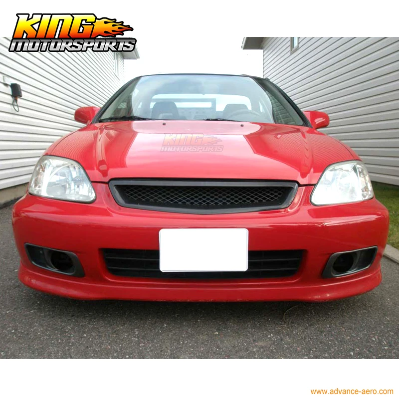 Подходит 99 00 HONDA CIVIC EK OEM SI фабрики Стиль передний бампер спойлер обвес