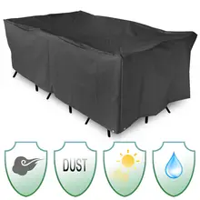 На стол для сада, террасы крышка водостойкая уличная мебель укрытие пыле защитный чехол от пыли домашний текстиль принадлежности 213x132x74 см