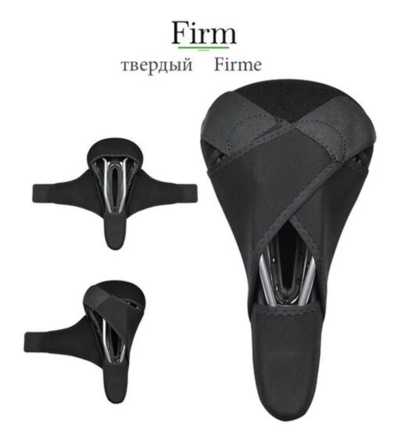 ROCKBROS Silicone Bicycle Saddle Hollow Breathable MTB Bike Seat Cushion Cover Mat Silica gel Saddle Cycling Accessories Part