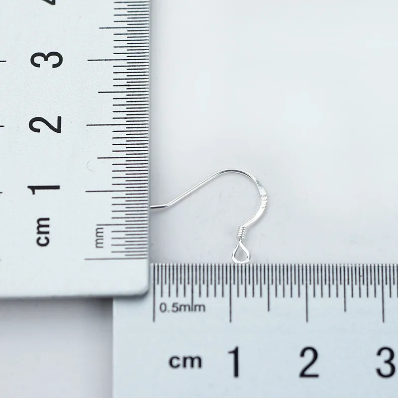 Настоящие! S925 стерлинговые серебряный крючок для уха проволочный крючок ювелирный принадлежности для шитья аксессуары компонент 5 пар/лот привет кошечка), не вызывает аллергию