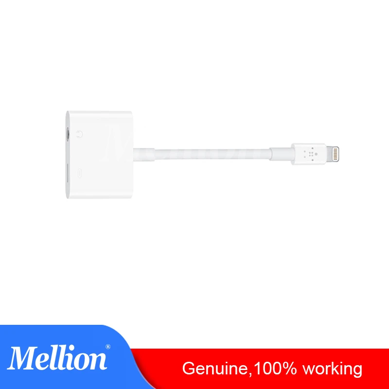 

Audio Divider for iPhone iPad for Lightning Port 2 in 1 3.5mm Audio Converter Divider Headphone Jack iPhone iPad
