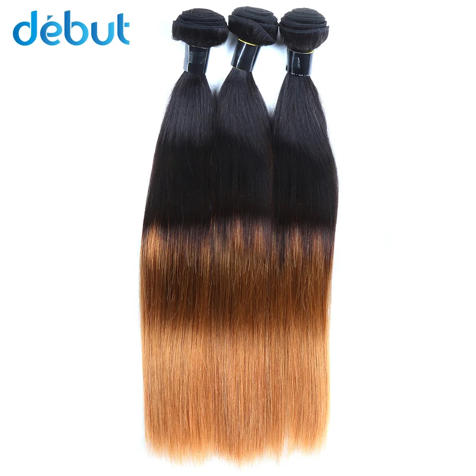 

Debut Brazilian Human Hair Extension T1b4/30 Ombre Color 10-26 Inch 3 Bundles Cheap Price Human Hair Bundles 24h Service