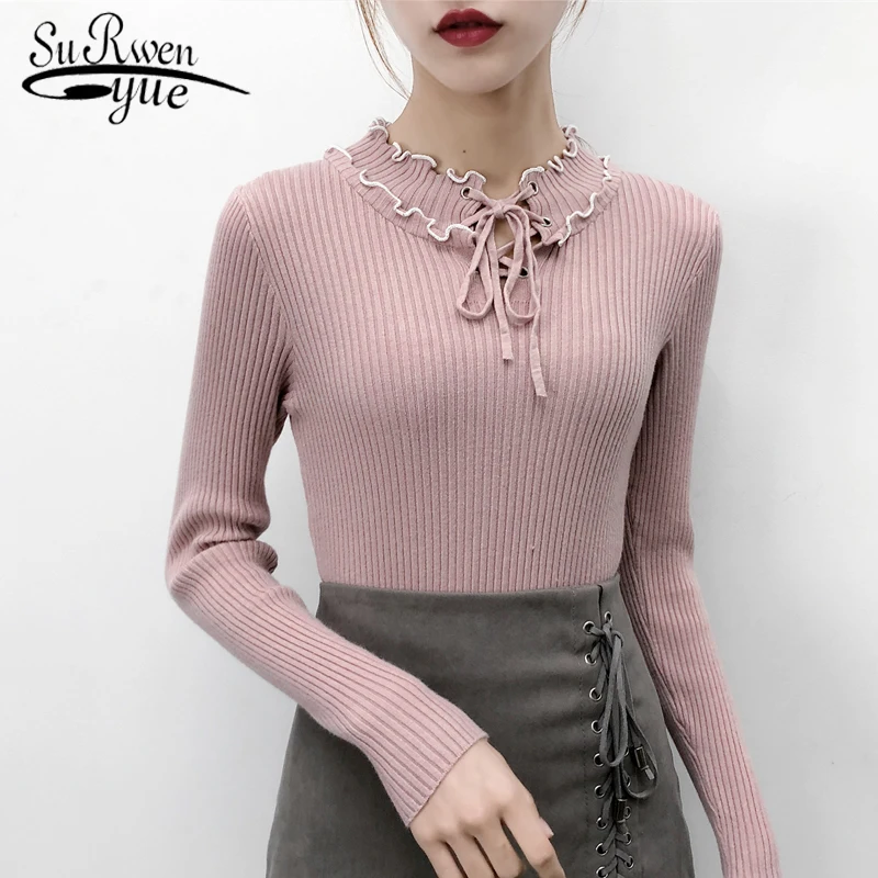 sweaters fashion 2019 women sweater winter clothes women sweater  solid slim long sleeve pullovers sweater women clothes 1331 45