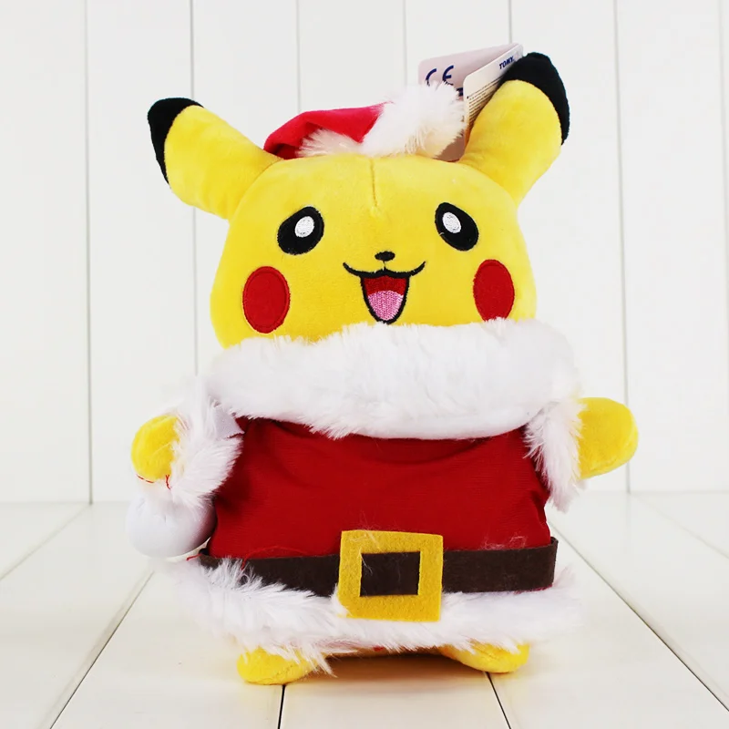 Buy Anime Pikachu Cosplay Santa Claus Plush Toy Stuffed Soft Doll With Tag Christmas Gift For Children 28cm Free Shipping for only 11.11 USD Buy Anime Pikachu Cosplay Santa Claus Plush Toy Stuffed Soft Doll With Tag Christmas Gift For Children 28cm Free Shipping for only 11.11 USD