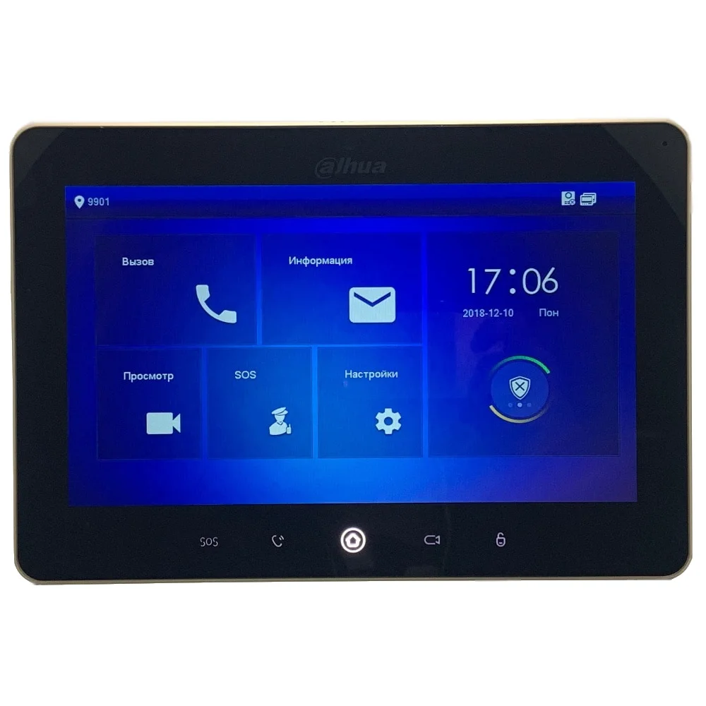 Ahua Multi Язык VTH5241D CW 10 дюймовый сенсорный крытый монитор встроенный Wi Fi и камеры IP