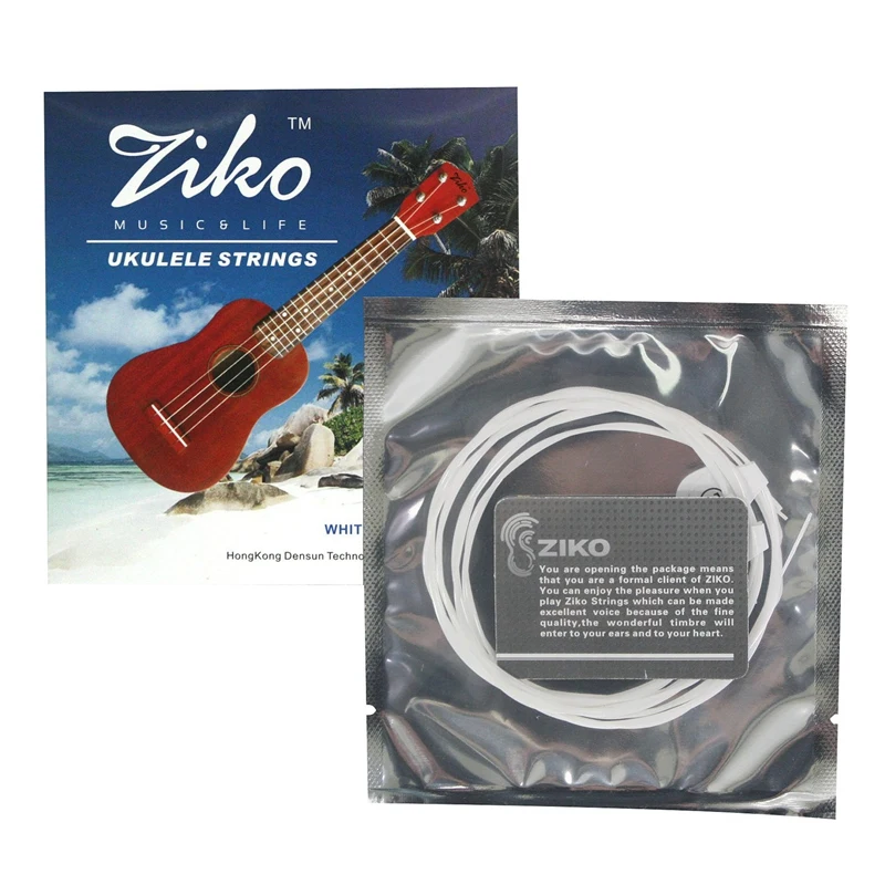 Ziko Ds-23 профессиональные белые нейлоновые струны для Укулеле набор концертные |